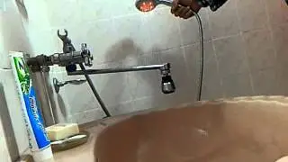 Душ с подсветкой в зависимости от температуры