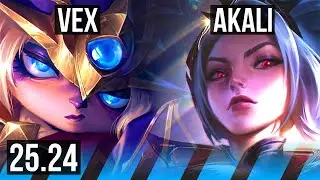 VEX vs AKALI (MID) | KR Master | 25.24