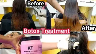 Botox Treatment Step By Step Full Tutorial ||Kt Fiber Botox|| ||Kt Ginger Masque|| By Salonfact ||