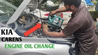 KIA CARENS.HOW TO CHANGE ENGINE OIL 