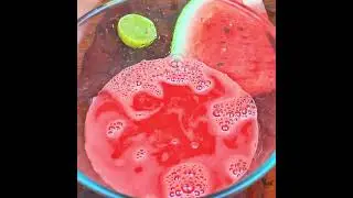 watermelon juice - 2 ways #youtubeshorts #watermelonjuice #shotonshorts #summerrecipe
