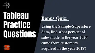 Tableau Practice Questions &ndash; Bonus Question