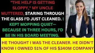 I Worked as a Cleaner in My Uncle's Firm &mdash; He Didn't Know I Owned 51% of His Company