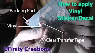 How to apply Vinyl Sticker/Decal.