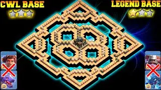 ANTI 1 STAR TH17 CWL BASE & LEGEND BASE LINK| TH17 NEW WAR BASE LINK - CLASH OF CLANS TH17 BASE LINK