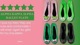 Alpha Kappa Alpha Ballet Flats | Alpha Kappa Alpha Paraphernalia at Betty's Promos Plus