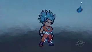 SON GOKU SUPER SAIYAN BLUE PIXELART - Dreams [PS4]
