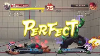 SSF4 AE DreamKing23 (Oni) VS. PianoDensetsu (Evil Ryu) Rank