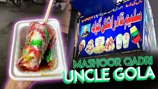 Saleem Qadri Uncle Gola - Bahadurabad | Garmi ka torr | Snow Cone | Metafood | Pakistani Streetfood