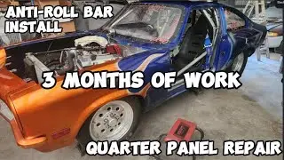 anti roll bar install & quarter panel repair
