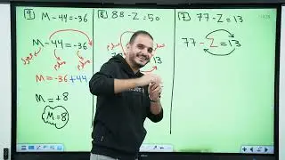 الاول متوسط/ الفصل الاول/ محاضرة 18 / حل معادلات الخطوة الواحدة/ الجزء الثاني