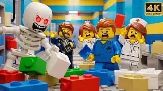 LEGO City Hospital: The Skeleton Model Came Alive! 💀🏥