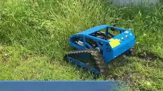9HP Gas/Petrol Engine Remote Control Lawn Mower Adjustable Mowing Height 200mm