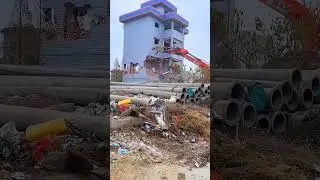 Building Demolition Techniques #shorts #shortvideo