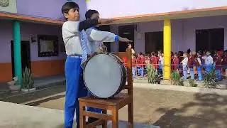Morning assembly was conducted by student of class 3d in St. Xavier's school Ramnagar