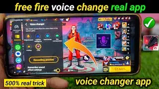 how to change voice in free fire | free fire voice changer app | free fire max voice change