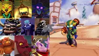 Super Shot Stealth Elf VS. All Race Villans | Skylanders Superchargers And Superchargers Racing