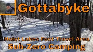 Winter Camping Hoist Lakes Foot Travel Area