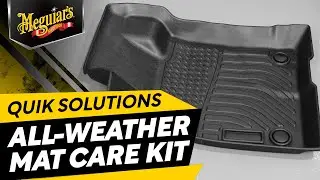 Meguiar&rsquo;s Quik Solutions All-Weather Floor Mat Kit &ndash; Deep Clean & Protect with a Non-Slick Finish