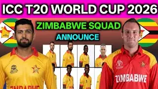 Zimbabwe Squad Announce For T20 World Cup 2026 | zim t20 squad confirm