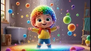Splish, Splash, A Rainbow Bath | Colorful Bath Time Song for Kids | Nursery Rhymes & Baby Songs