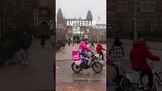 Amsterdam Vlog - Museum Square🇳🇱 #amsterdam #netherlands #viral #shorts #europe #vangogh #museum