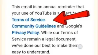 Annual reminder about YouTube's Terms of Service, Community Guidelines and Privacy Policy ye kya hai