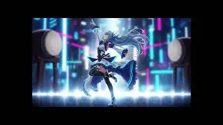 TUNEEvsSUNO  jfestival_r3high-energy Japanese Festival EDM, modern synths, powerful taiko drums