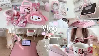 Cozy & Productive Day Vlog 🎀 Pilates session, Sanrio unboxing , Daily Planning