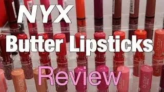 NYX Butter Lipstick Review and Swatches | Which color do you like?
