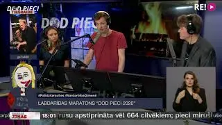 Fini&scaron;am tuvojas labdarības maratons &ldquo;Dod pieci&rdquo;