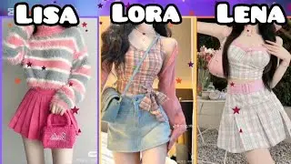 🎀 Лиза 💗 Лора 💚 или Лена 💙 | Выберите свою любимую 😍 🫰 #тренды #вирусноевидео #лиза #лена #лизаилена