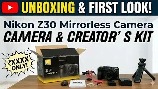 Беззеркальная камера Nikon Z30 20 МП с объективом Nikon Nikkor Z 50 мм F/1.8 S (20083) - чёрная