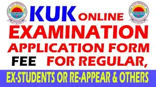 How to pay online  kuk examination fee