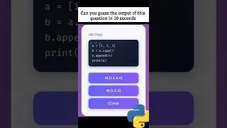 Python Interview Question | Crack Your Next Data Science Job | Python MCQ Challenge