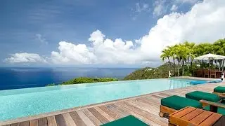 WIMCO St. Barths Villa La Fleur Sur La Mer perched on top of the hill in Colombier