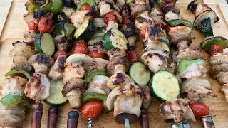 How to make Chicken Kebabs on the Weber Kettle Grill