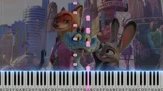 Shakira - Zoo  (Zootopia 2 OST) | Piano Tutorial (Easy)