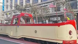 SF Muni 1934 English Blackpool boat Tram on Route F