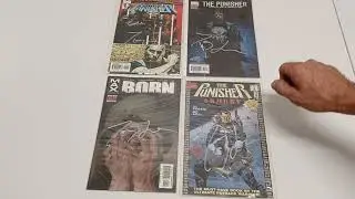PUNISHER COMIC BOOKS signed by TOM JANE IN 2004 AT SAMURAI COMICS
