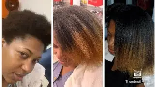 My Client Massive Natural Hair Growth journey from short Relax to thick long hair. Visit Salon