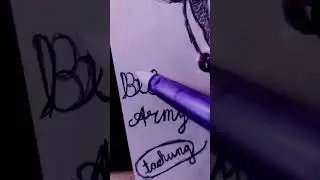 #azmiya fatema #shorts drawing BTS ARMY taehyung V.🥰😍🤩💜💜💜💖