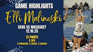Elli Malinoski Highlights CCHS vs McCaskey 12/17/25