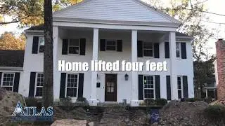 House Lifted Above Base Flood Elevation in Houston, TX