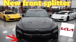 NEW FRONT LIP FOR MY KIA STINGER!!!! 
