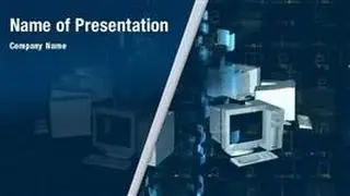 Computer Network PowerPoint Video Template Backgrounds - DigitalOfficePro #01169V