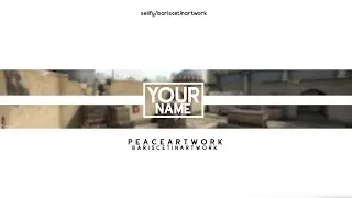 CS:GO Youtube Banner Template | PeaceArtwork