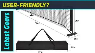 Pickleball Net Set: Amazing 22ft Regulation Iron Frame for Ultimate Play