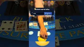 Unreal bonus from crypto casino 💕 #blackjack #gaming #realmadrid