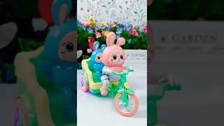 Funny Rabbit Labu Labu Riding Bicycle Music 🐰💕